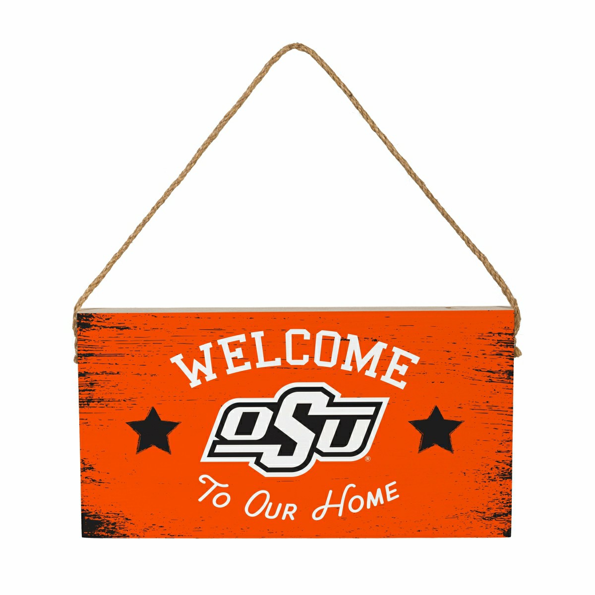 Oklahoma State University Wood Wall Sign, 6x11, Collegiate, Home