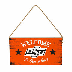 Oklahoma State University Wood Wall Sign, 6x11, Collegiate, Home