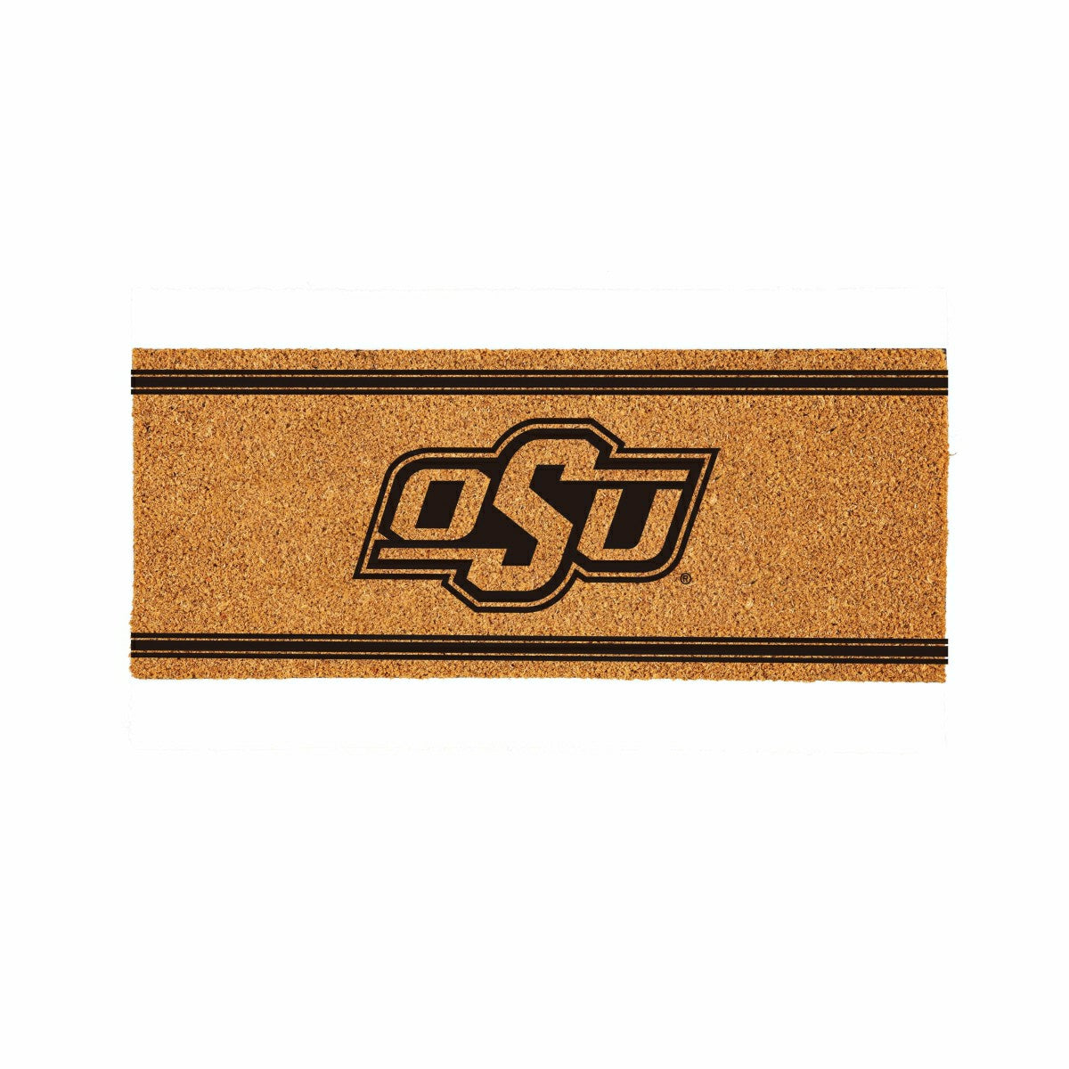 Oklahoma State University Extra Large One Color Coir Mat, 60"x24", Collegiate