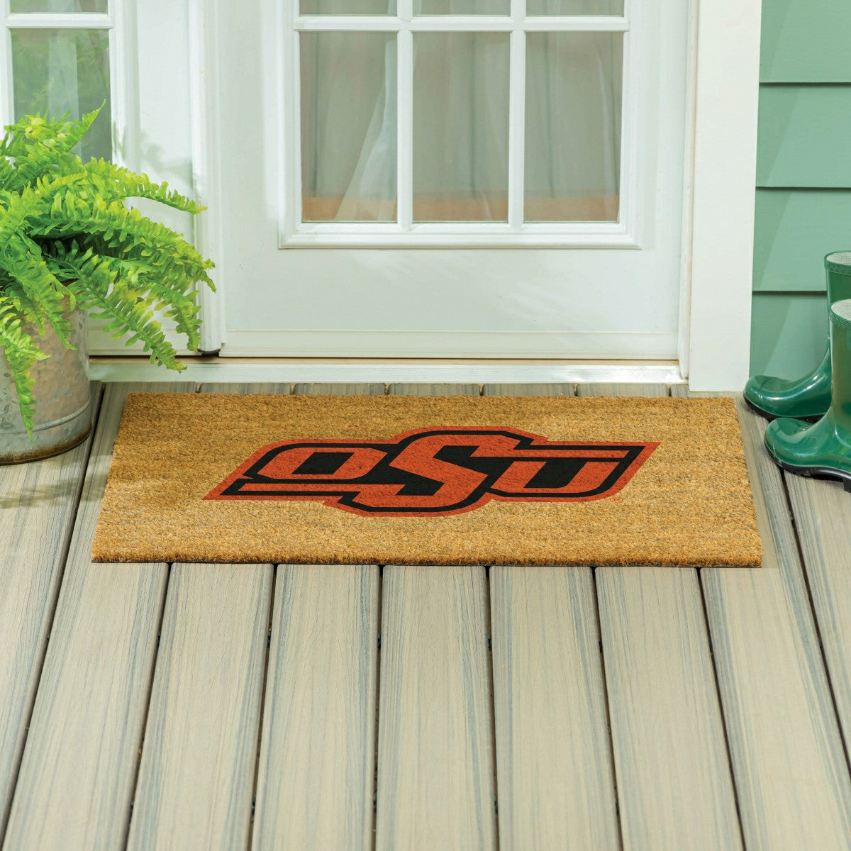 Oklahoma State University Large Full Color Coir Mat, 36"x24", Collegiate