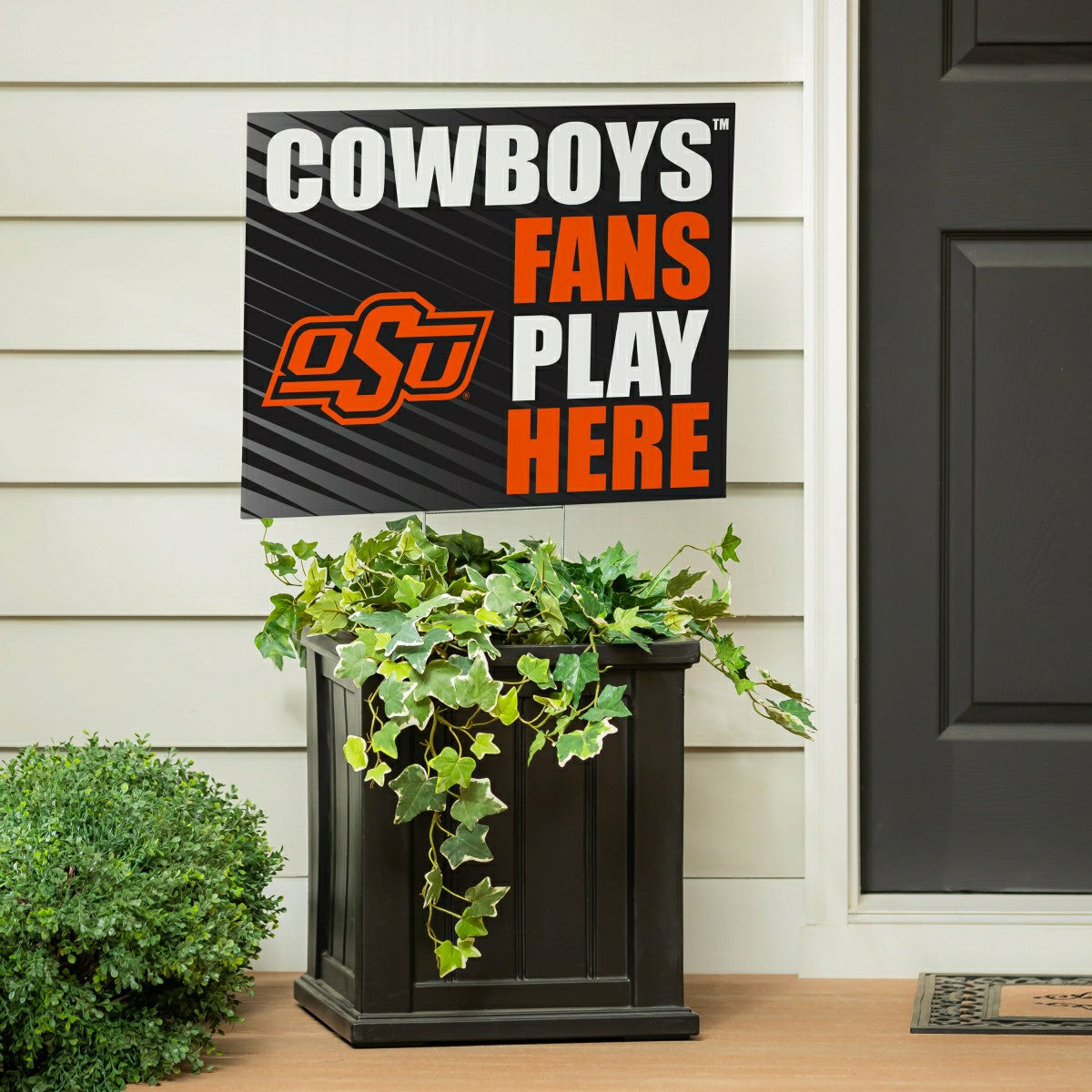 Oklahoma State University Coroplast Yard Sign "Fans Play Here", Collegiate, Home