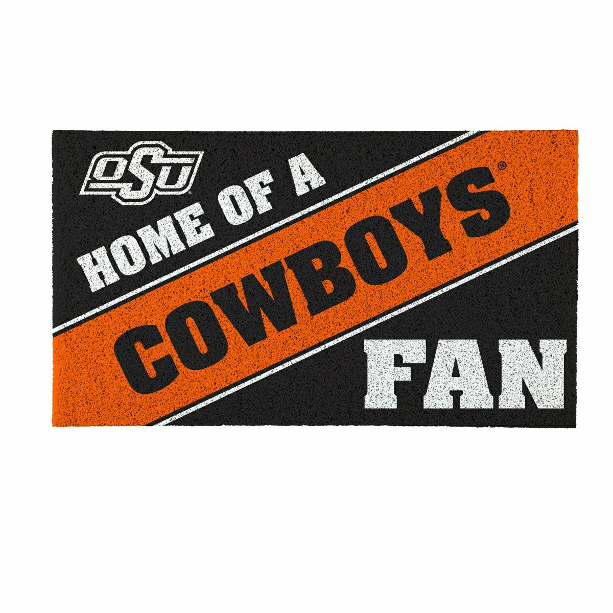 Oklahoma State University, PVC Mat COLOR, Home of a Fan, Collegiate