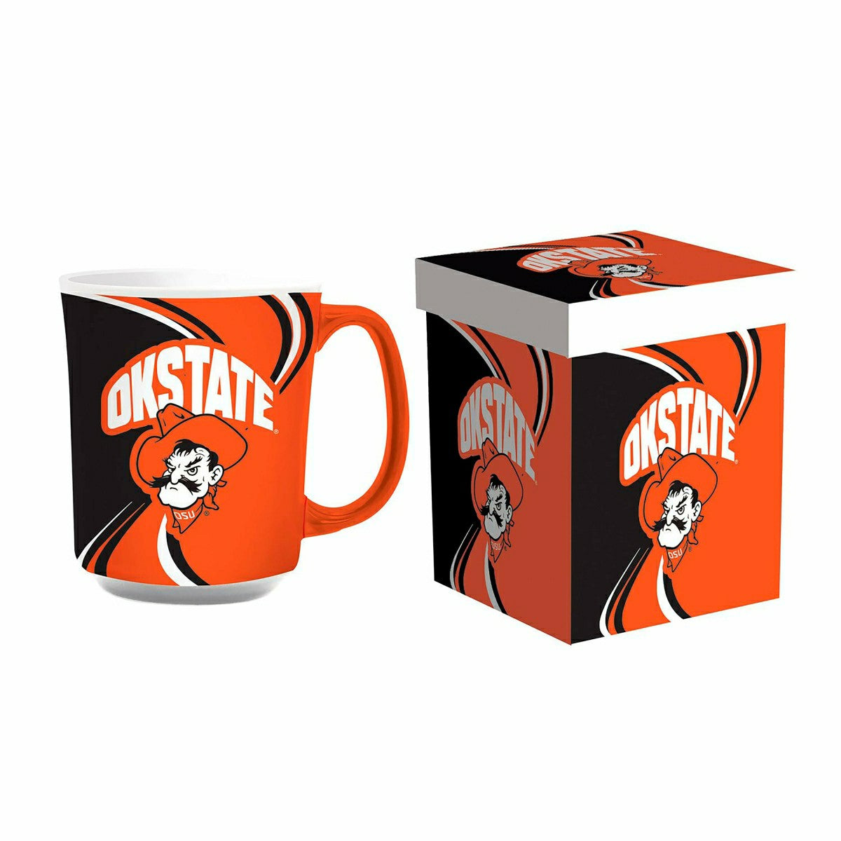 Oklahoma State University, 14oz Ceramic Cup of Awesome with Matching B, Collegiate, Home