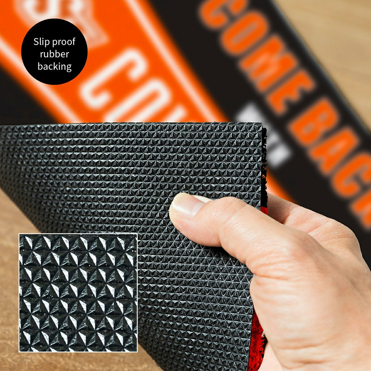28" x 16" PVC Trapper Mat, Come Back with Tickets, Oklahoma State Univ, Collegiate