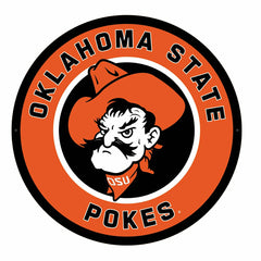 LED Wall Decor, Round, Oklahoma State University, Collegiate, Home