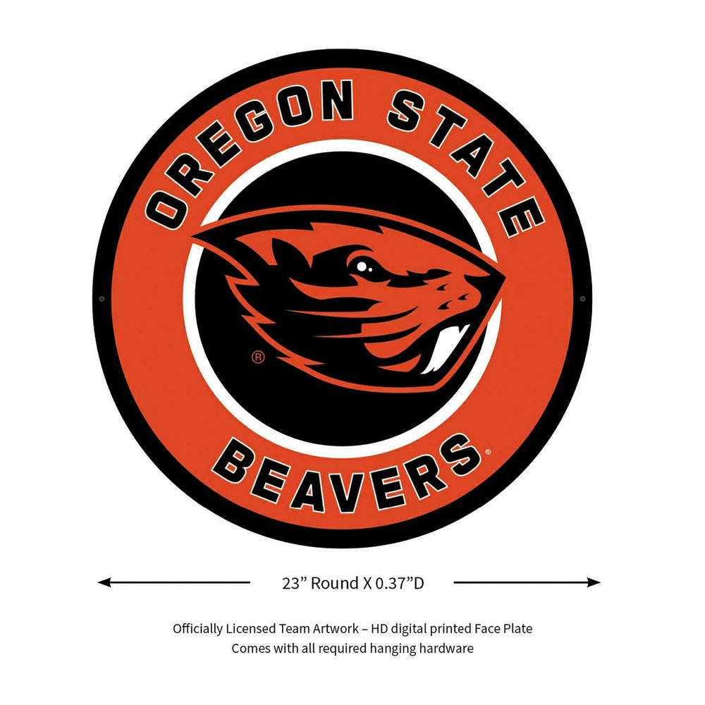 LED Wall Decor, Round, Oregon State University, Collegiate, Home