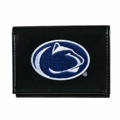Penn State Black Tri-Fold Embroidered Wallet w/ RFID Blocking, Collegiate, Home