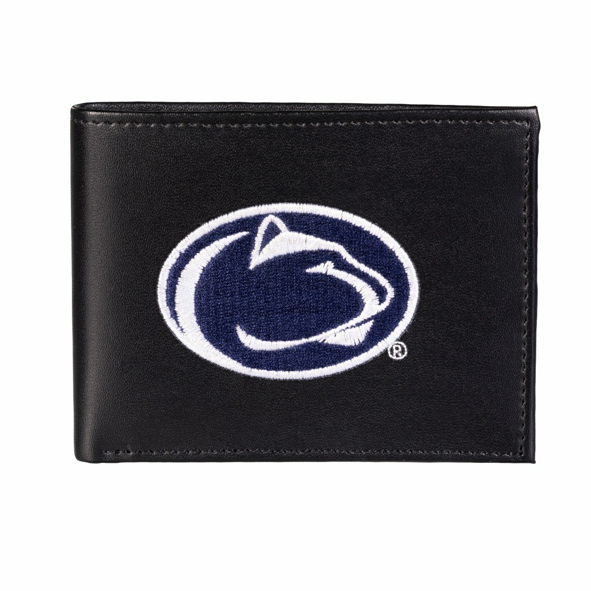 Penn State Black Bi-Fold Embroidered Wallet w/ RFID Blocking, Collegiate, Home