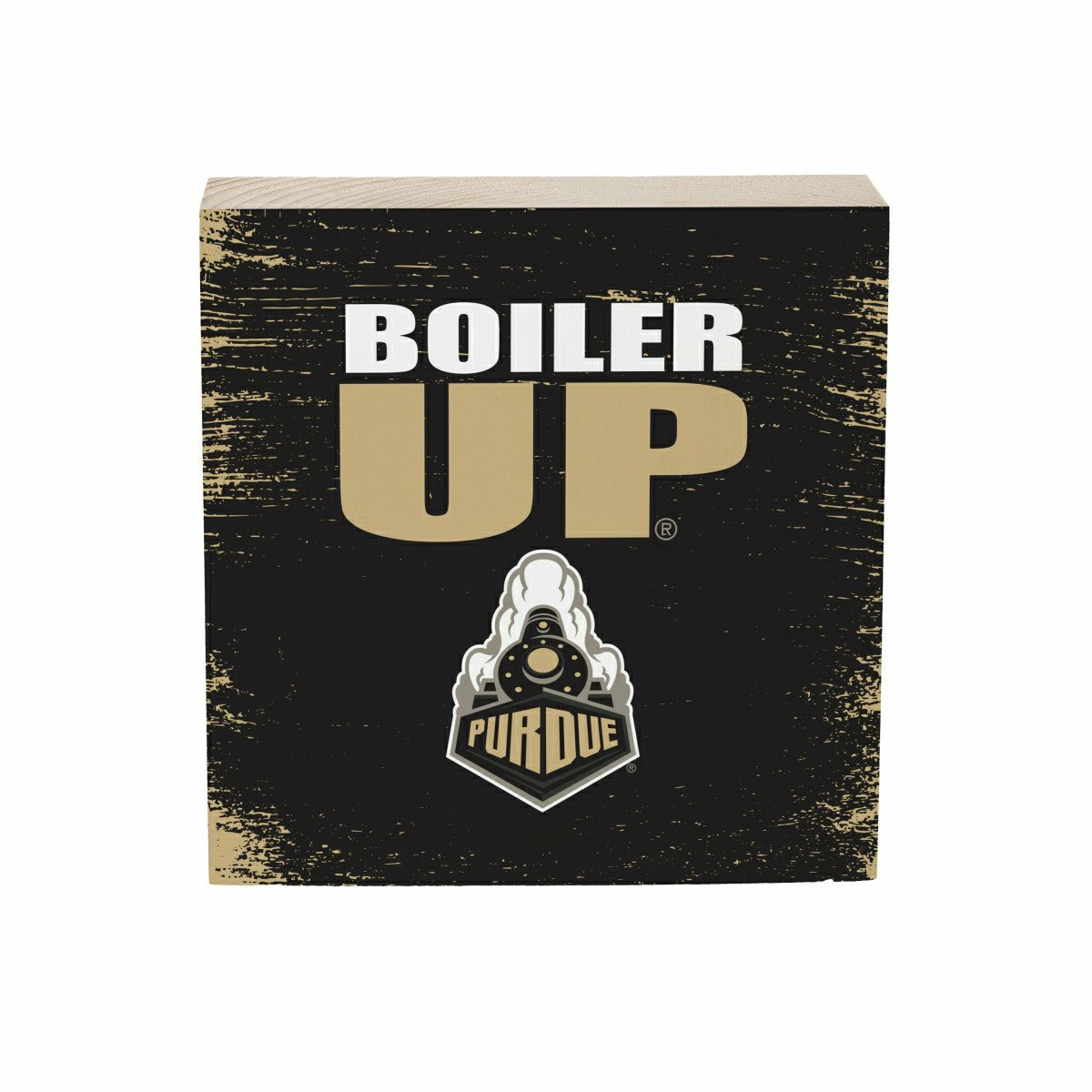 Purdue University Plock, Down Home Fans, 6x6, Collegiate, Home
