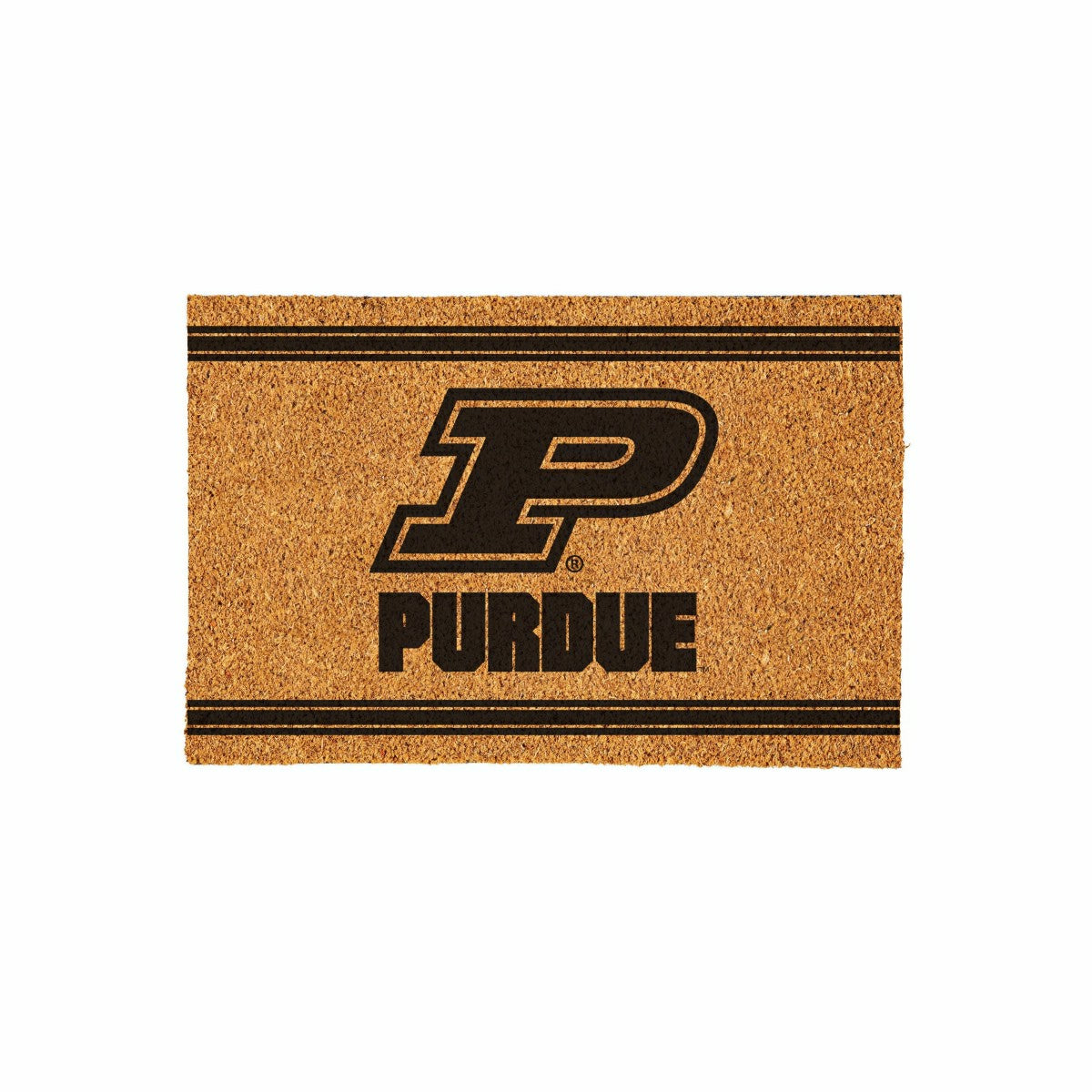 Purdue University Large One Color Coir Mat, 36"x24", Collegiate