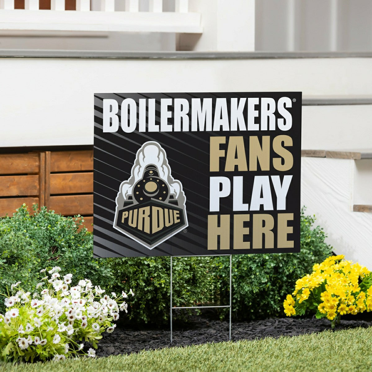 Purdue University Coroplast Yard Sign "Fans Play Here", Collegiate, Home