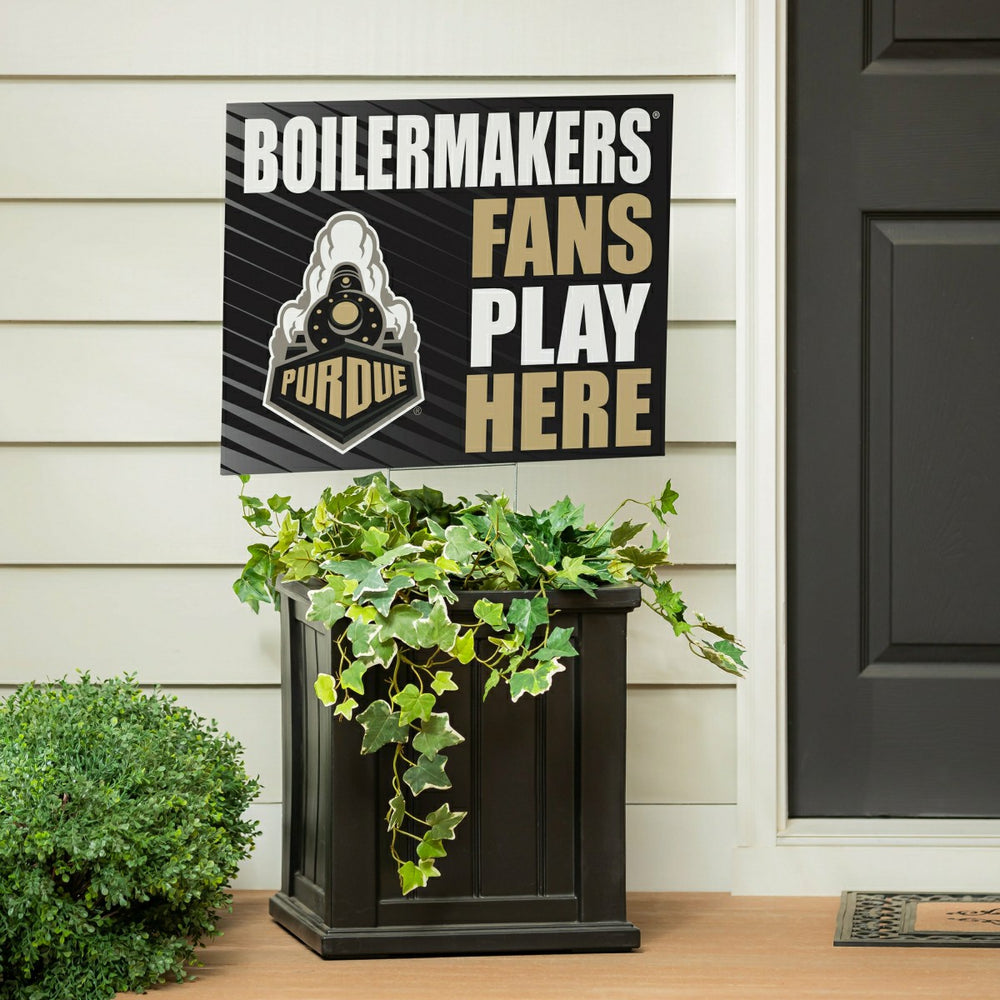 Purdue University Coroplast Yard Sign "Fans Play Here", Collegiate, Home