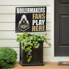 Purdue University Coroplast Yard Sign "Fans Play Here", Collegiate, Home