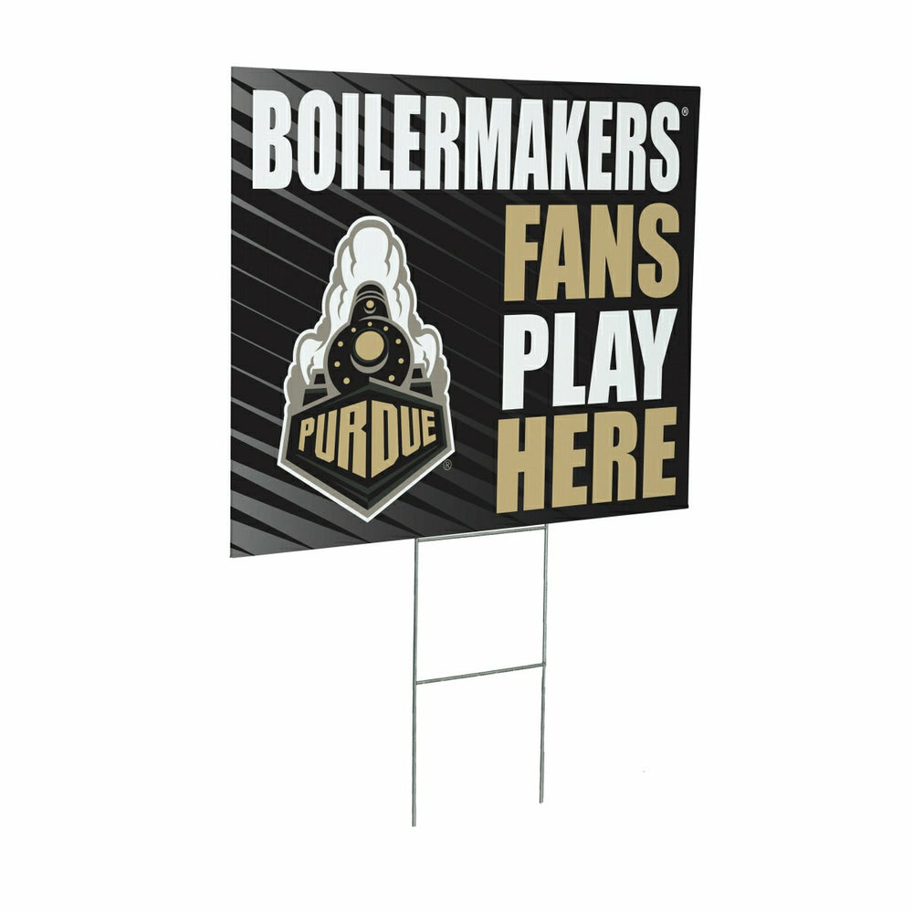 Purdue University Coroplast Yard Sign "Fans Play Here", Collegiate, Home
