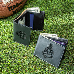 Purdue University, Bi-Fold and Tri-Fold Wallet Gift Set, Black, Collegiate, Home