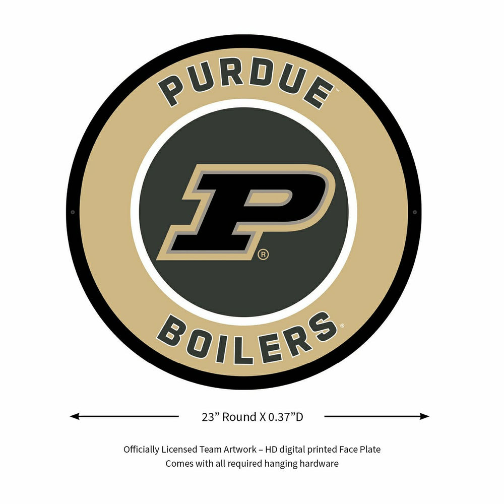 LED Wall Decor, Round, Purdue University, Collegiate, Home