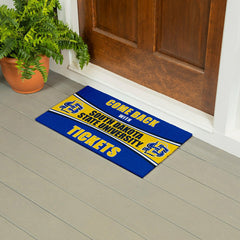 28" x 16" PVC Trapper Mat, Come Back with Tickets, South Dakota State , Collegiate