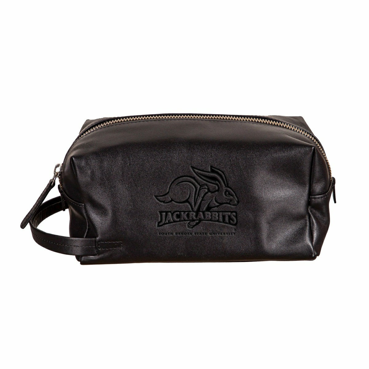 South Dakota State University, Embossed Toiletry Bag, Black, Collegiate, Home