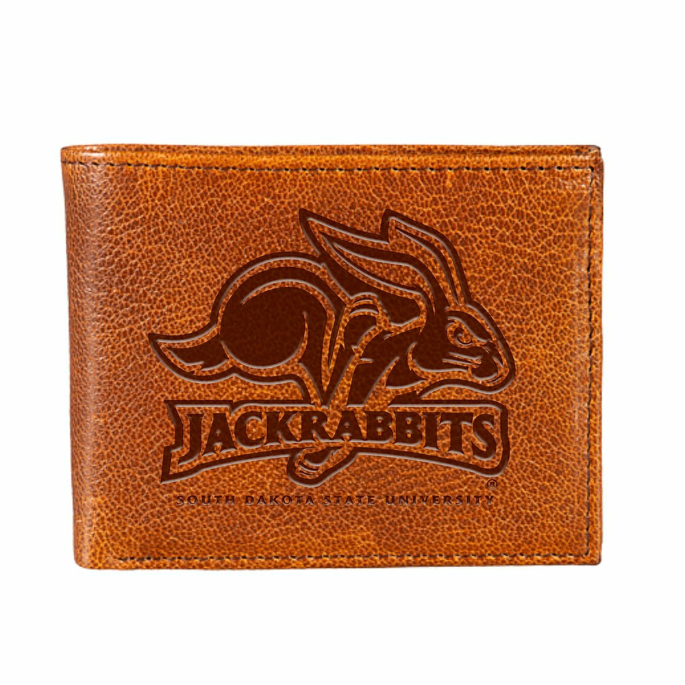 South Dakota State University, Embossed 100% Genuine Tumbled Leather P, Collegiate, Home