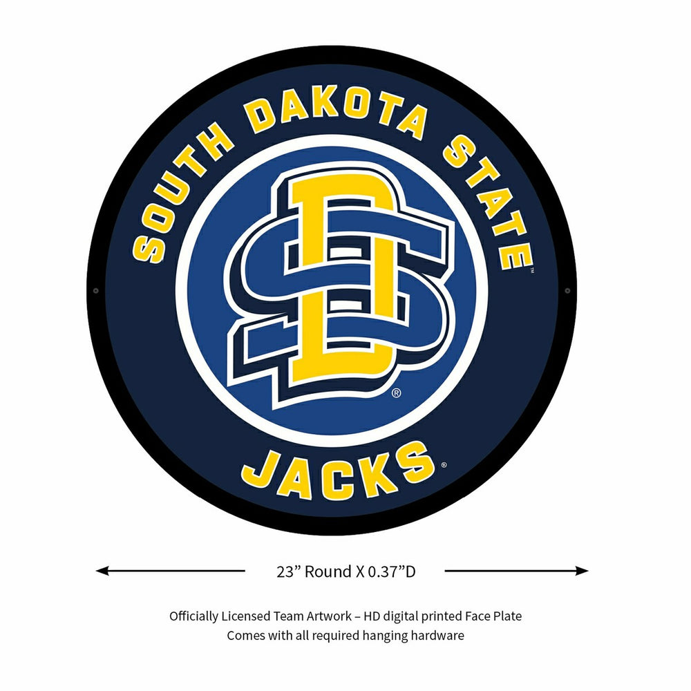 LED Wall Decor, Round, South Dakota State University, Collegiate, Home