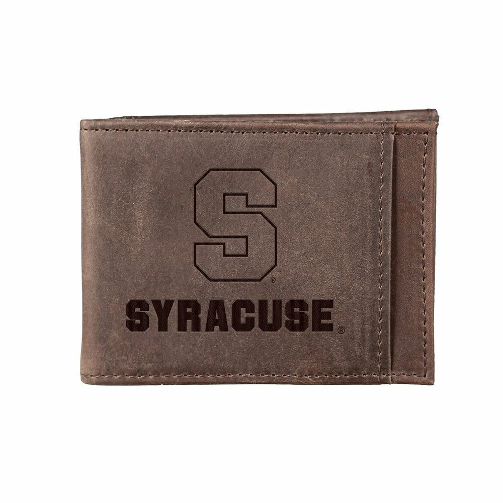Front Pocket Wallet w/ RFID Blocking, Syracuse, Brown, Collegiate, Home