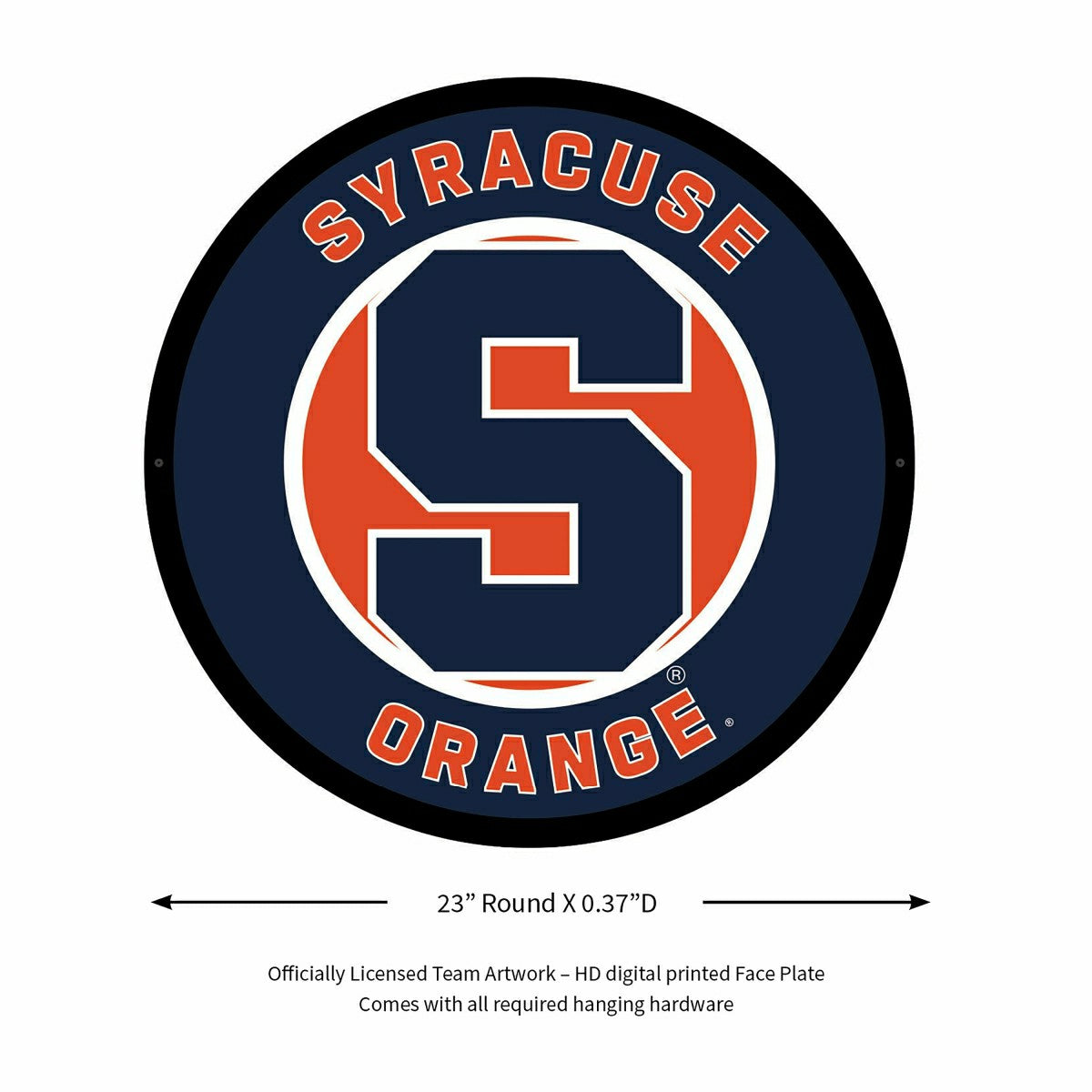 LED Wall Decor, Round, Syracuse University, Collegiate, Home
