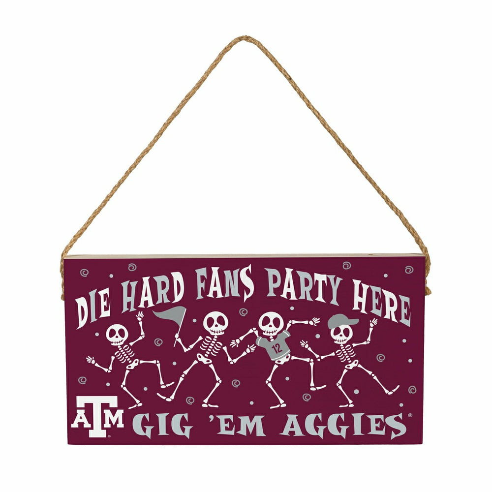 Texas A&M Halloween Wood Wall Sign, 6x11, Collegiate, Home