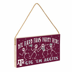 Texas A&M Halloween Wood Wall Sign, 6x11, Collegiate, Home