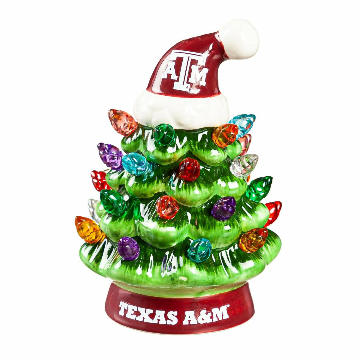 4" Mini LED Tabletop Christmas Tree, Set of 2, Texas A&M, Collegiate, Home