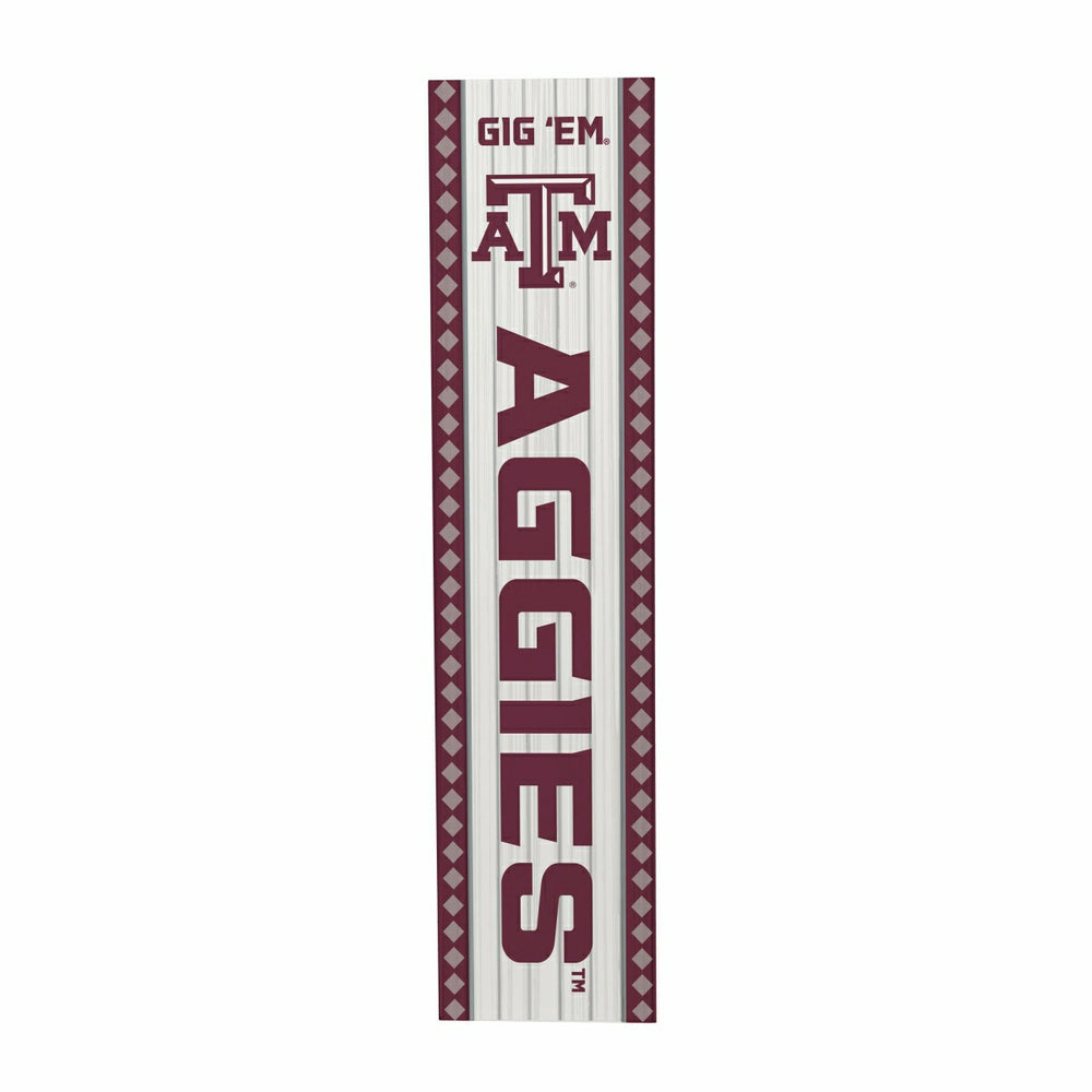 47" Double Sided Leaner, Texas A&M, Christmas, Collegiate, Home