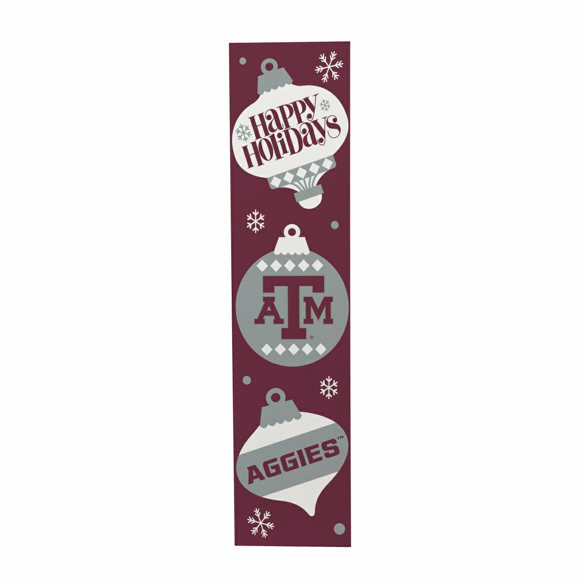 47" Double Sided Leaner, Texas A&M, Christmas, Collegiate, Home