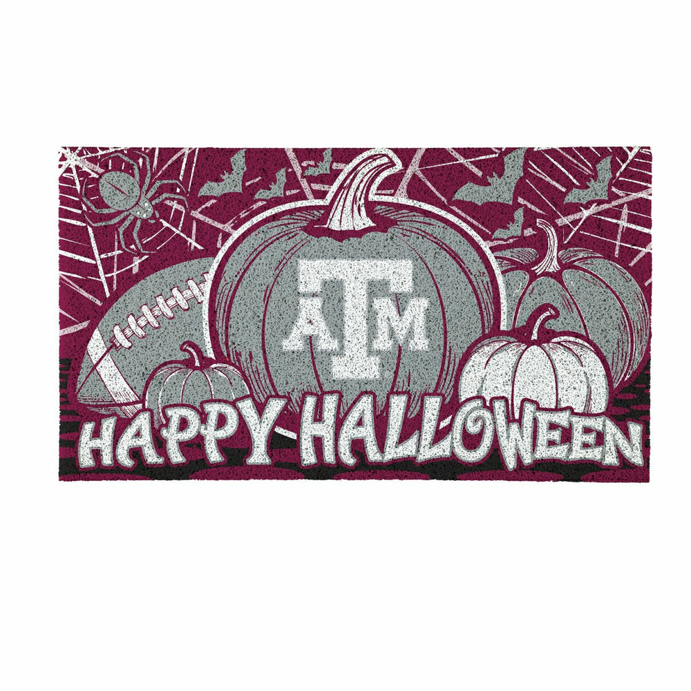 Texas A&M Halloween PVC Mat, 28"x16", Collegiate