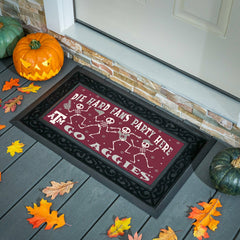 Texas A&M Flocked Coir Halloween Sassafras Switch Mat, 22"x10", Collegiate