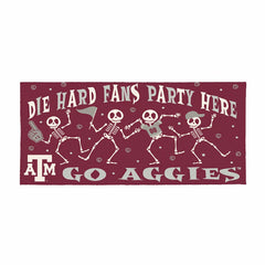 Texas A&M Flocked Coir Halloween Sassafras Switch Mat, 22"x10", Collegiate
