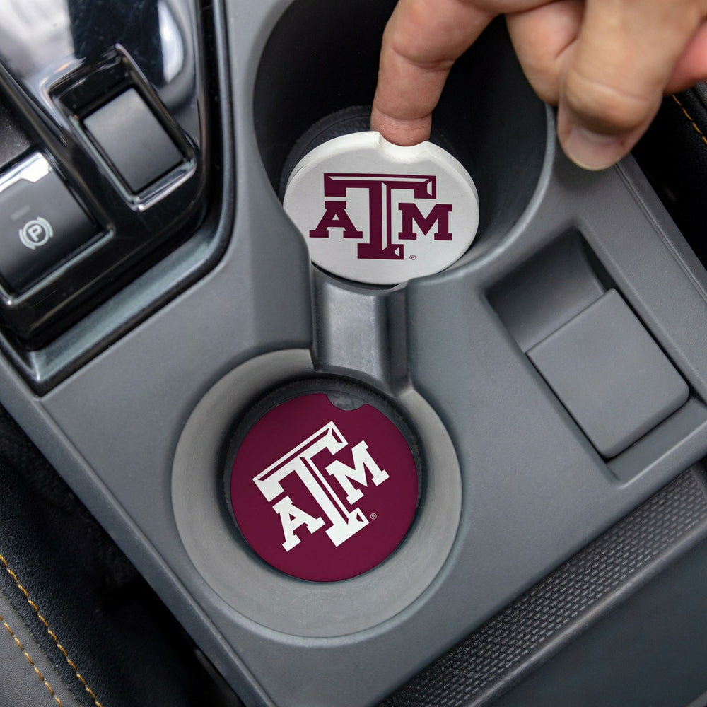 Texas A&M Car Coaster Set, 2pc, Collegiate, Home