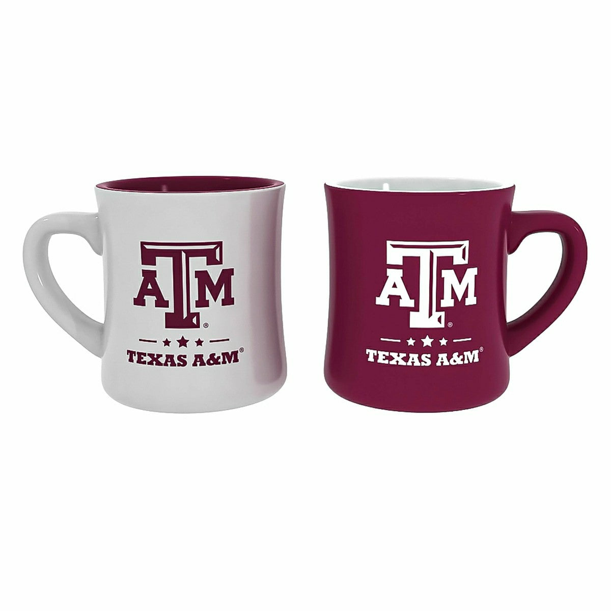 Texas A&M 10oz Ceramic Cup Set, 2pc, Collegiate, Home