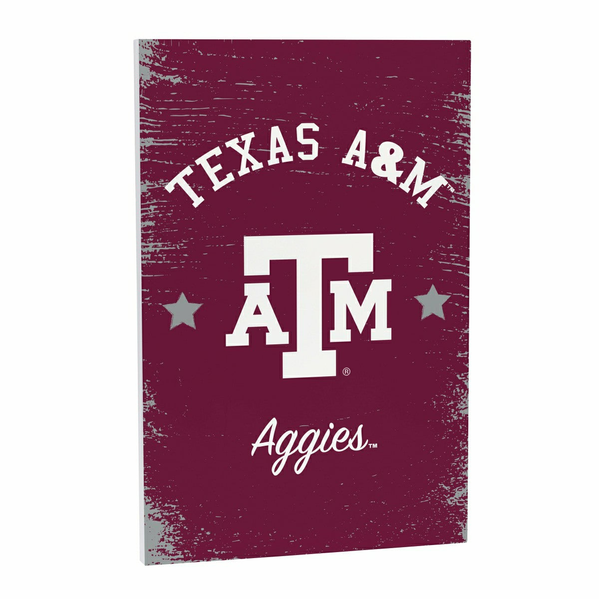 Texas A&M Wood Wall Sign, 16x24, Collegiate, Home