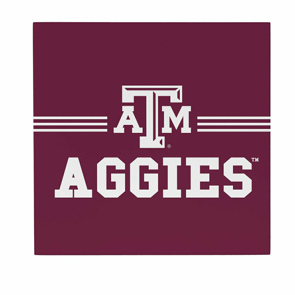 Texas A&M Wood Wall Sign, 12x12, Collegiate, Home