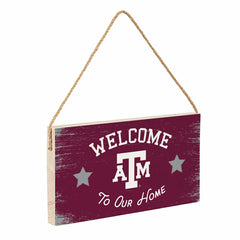 Texas A&M Wood Wall Sign, 6x11, Collegiate, Home