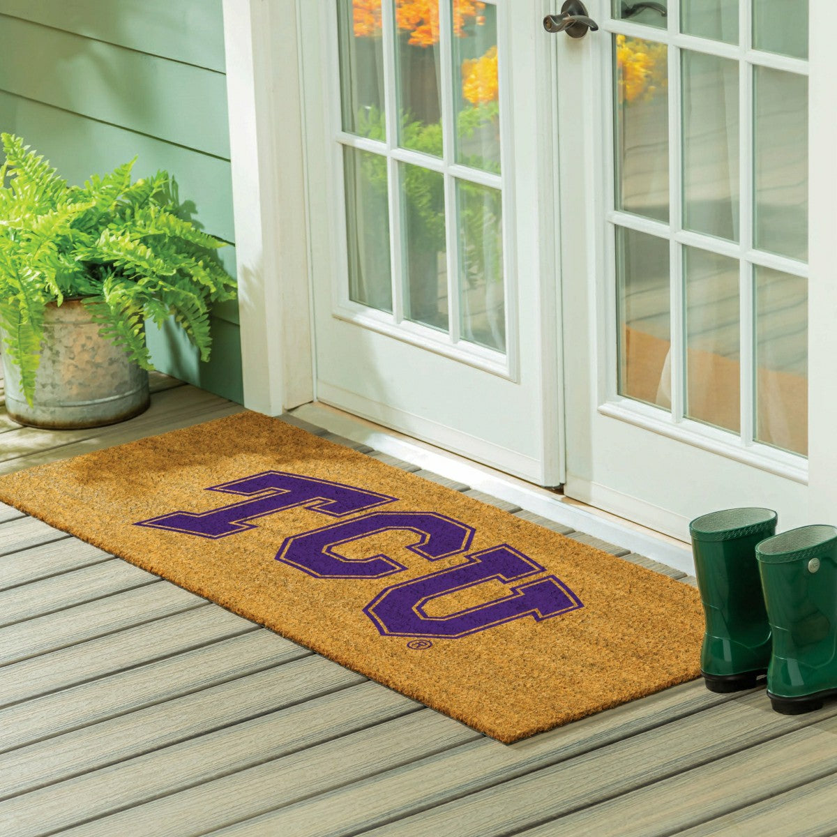 Texas Christian University Extra Large Full Color Coir Mat, 60"x24", Collegiate