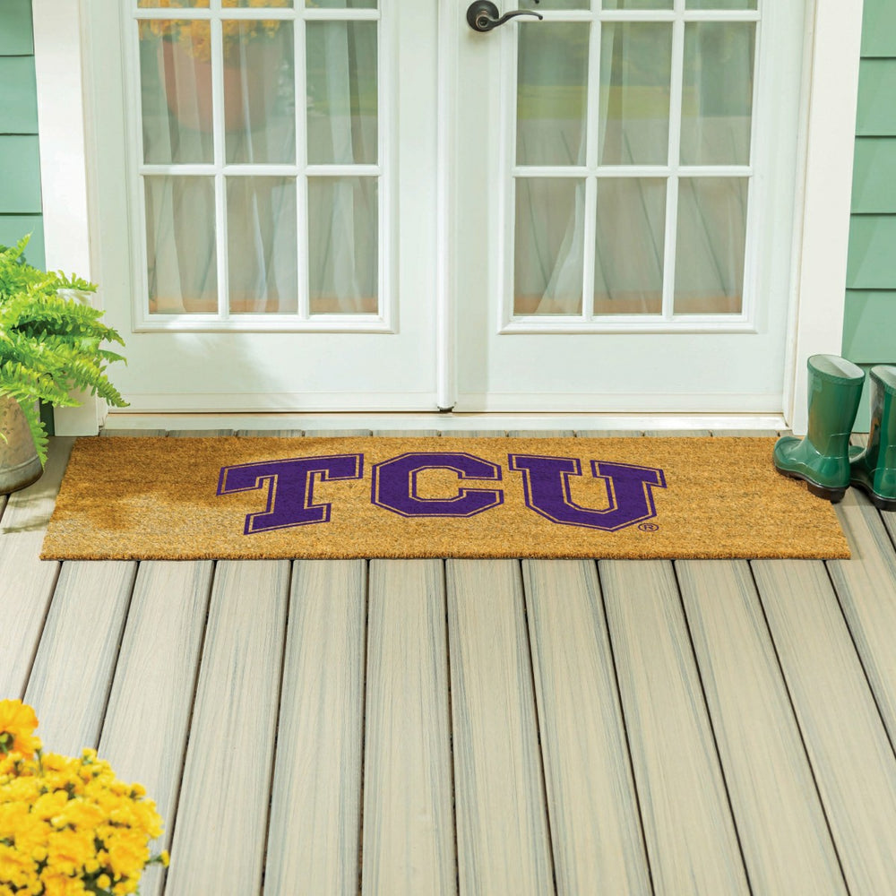 Texas Christian University Extra Large Full Color Coir Mat, 60"x24", Collegiate