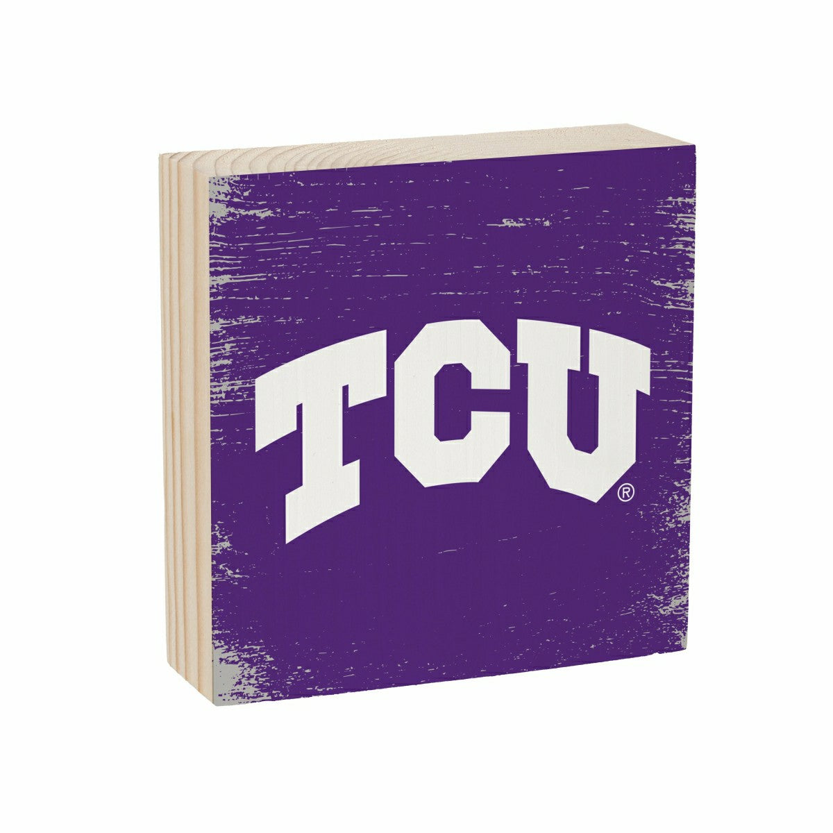 Texas Christian University Plock, Down Home Fans, 6x6, Collegiate, Home