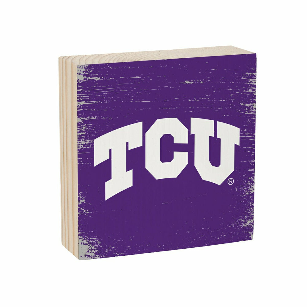 Texas Christian University Plock, Down Home Fans, 6x6, Collegiate, Home