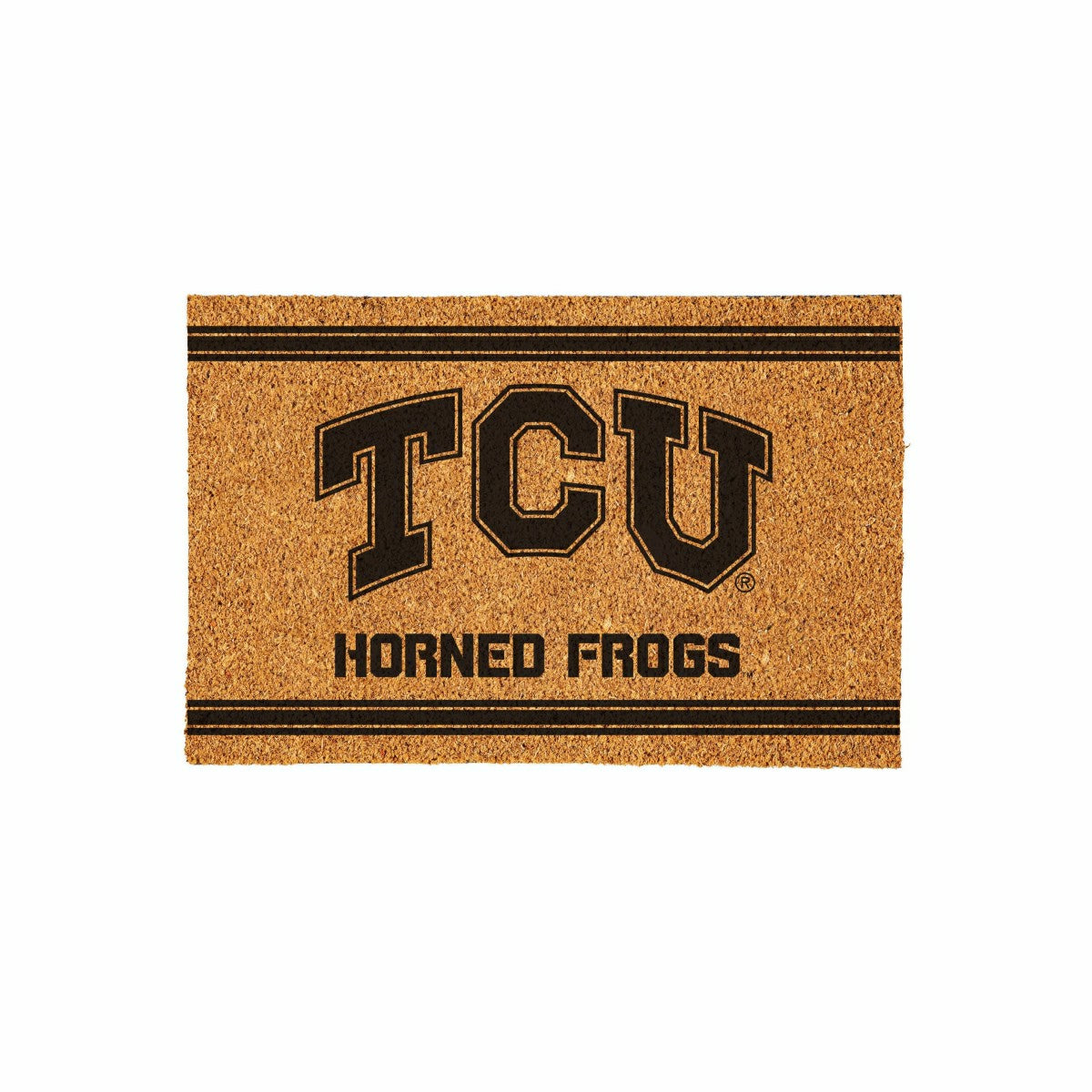 Texas Christian University Large One Color Coir Mat, 36"x24", Collegiate