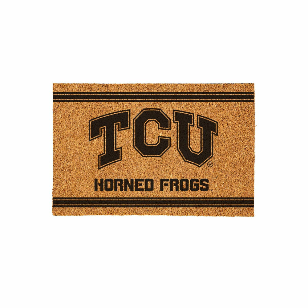 Texas Christian University Large One Color Coir Mat, 36"x24", Collegiate