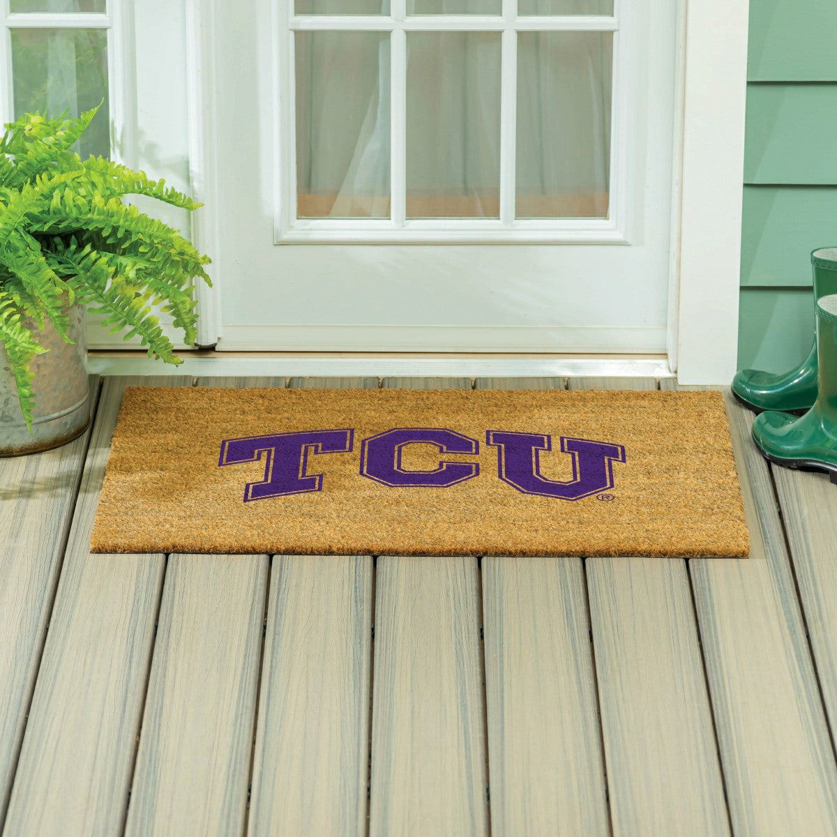 Texas Christian University Large Full Color Coir Mat, 36"x24", Collegiate