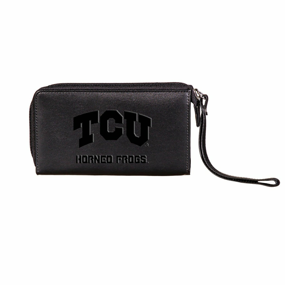 Wristlet Wallet, Black, Texas Christian University, Collegiate, Home