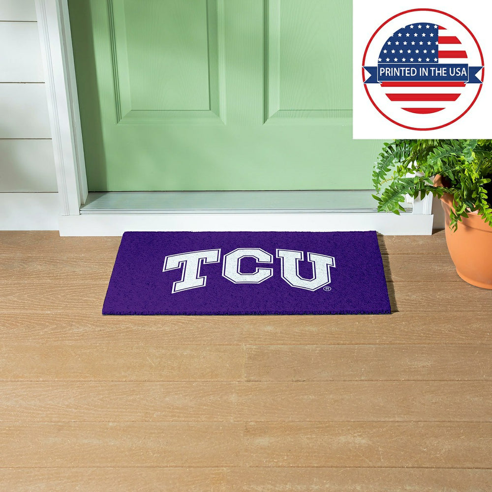 Full Color PVC Mat, 16" x 28", Texas Christian University, Collegiate