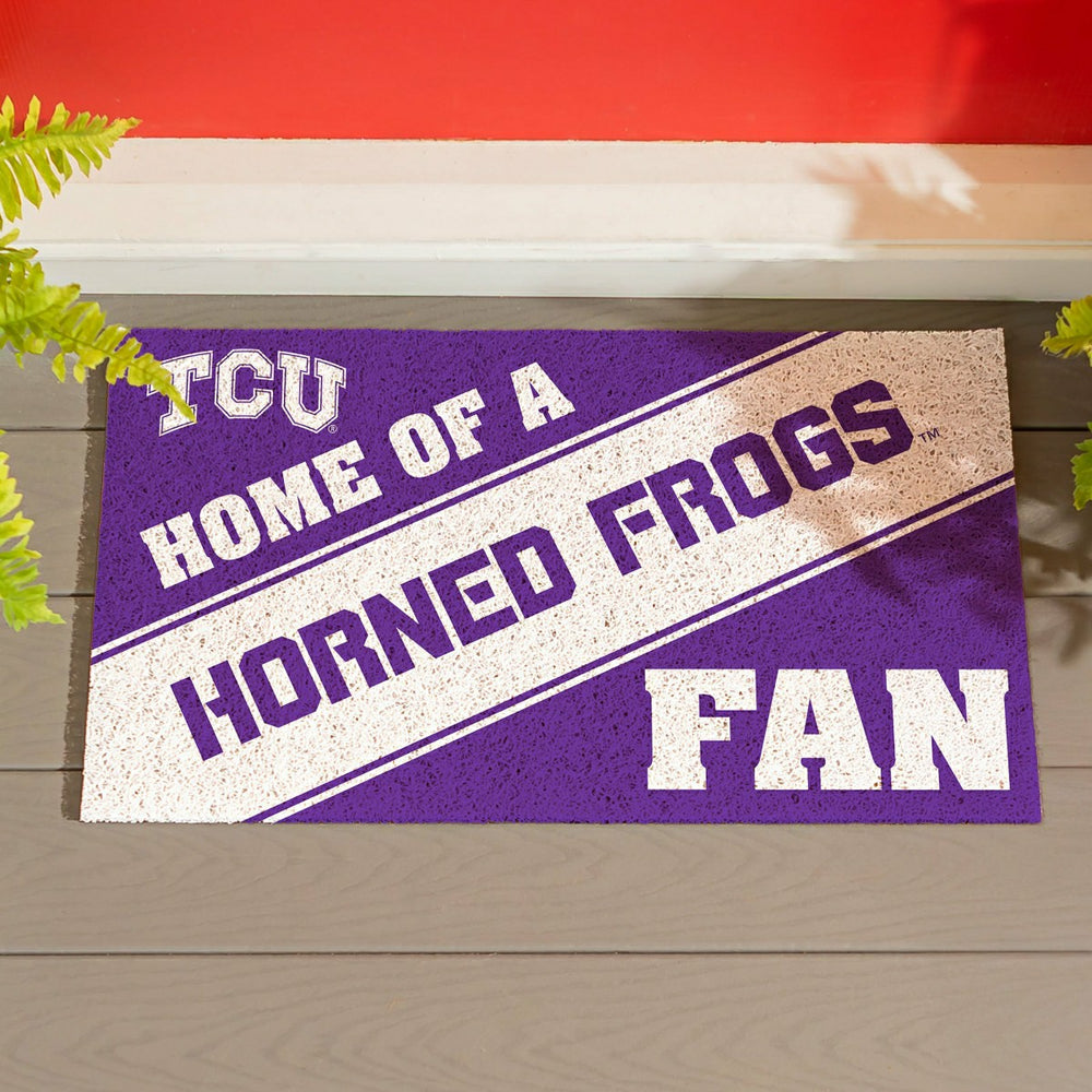 Texas Christian University, PVC Mat COLOR, Home of a Fan, Collegiate
