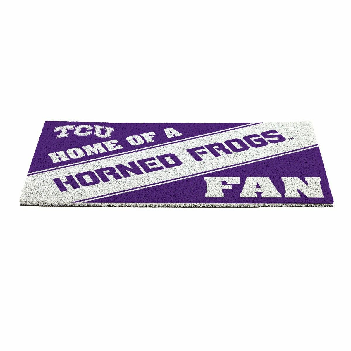 Texas Christian University, PVC Mat COLOR, Home of a Fan, Collegiate